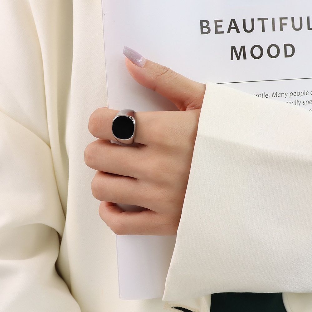 Bold Black Statement Ring