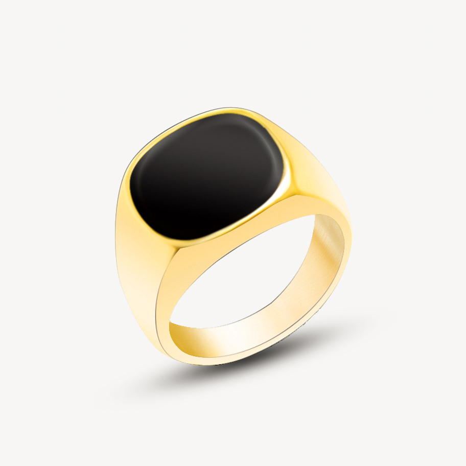Bold Black Statement Ring
